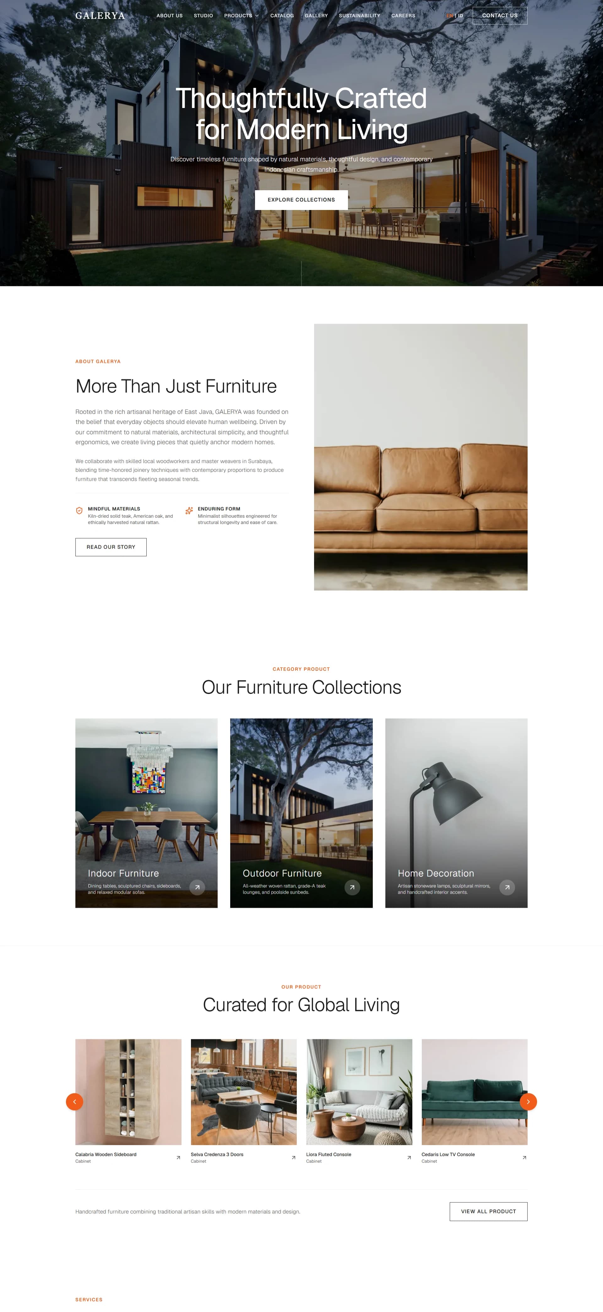 Pratinjau website GALERYA